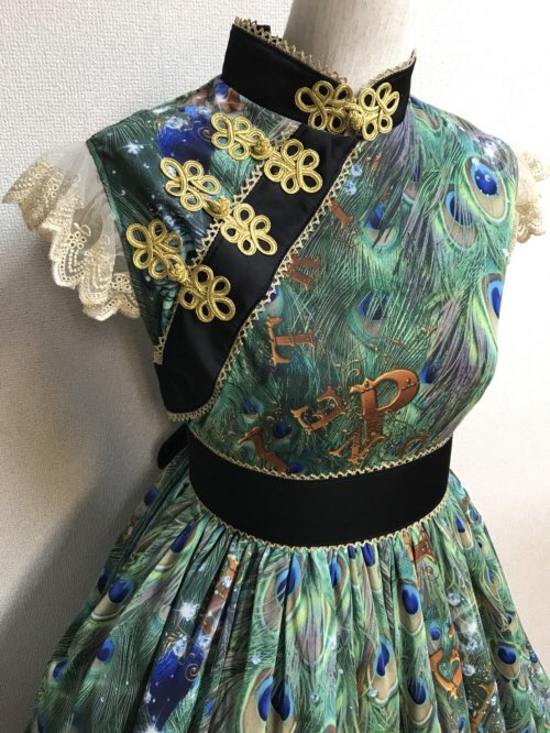 アトリエピエロ トリプルフォーチュン 孔雀 ワンピース 