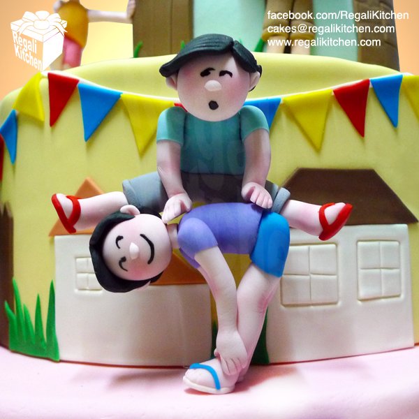 RegaliKitchen's tweet photo. Philippine Children's Games Christening Cake / Mga Larong Pinoy Cake

#LarongPinoy #LarongKalye #Filipino #FilipinoTradition #Filipiniana #FilipinianaCake #christeningcake https://t.co/VzLaXbjDW4