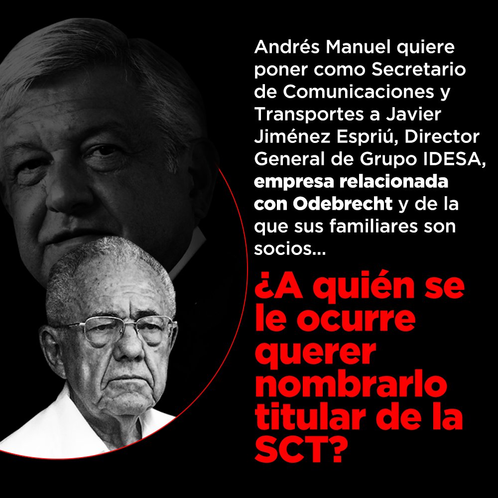 JoseAMeadeK's tweet photo. Pregúntenle a Andrés Manuel sobre Odebrecht... https://t.co/zAAbvtYJNF