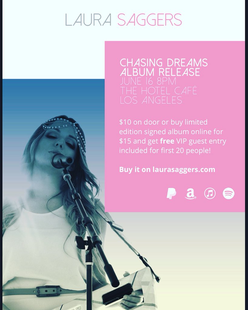 TyLeisher's tweet photo. My amazing friend @laurasaggers is releasing her album this weekend. I’ve watched her grow as an artist for nearly ten years. Her time has come. Support her please like you’d support me. Retweet this and buy her album online at https://t.co/AKtkBieR6v https://t.co/lxP6iUSL46