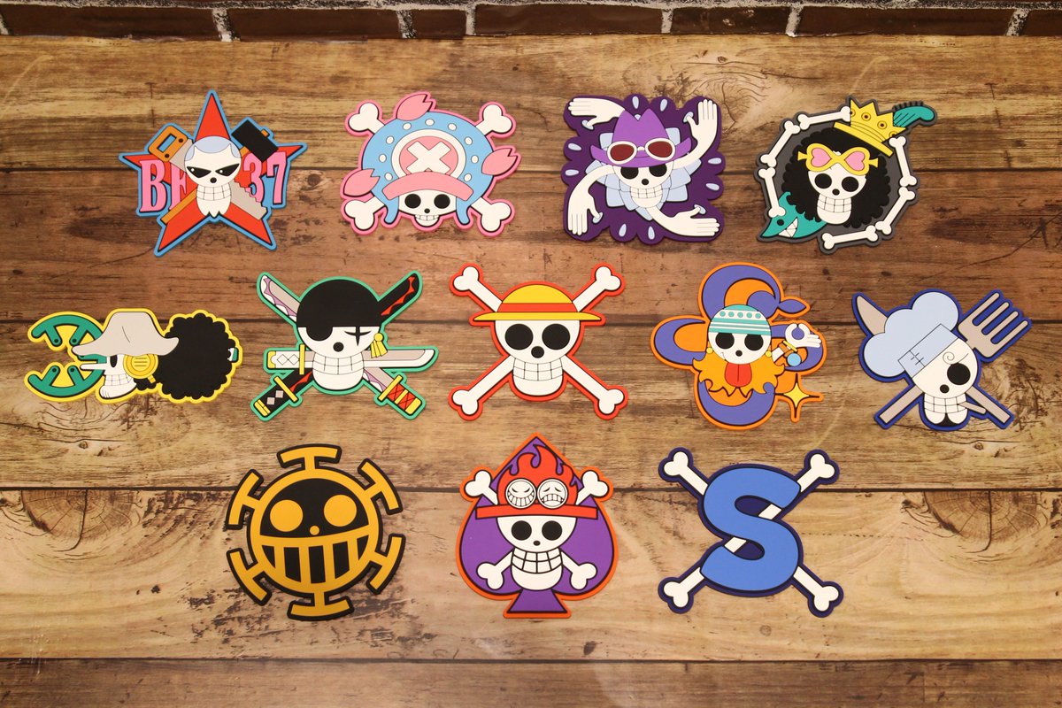 ট ইট র One Piece麦わらストア渋谷本店 新商品 麦わらストア限定 海賊旗ラバーコースター 各種 各509円 税 好評発売中 麦わらストア Onepiece