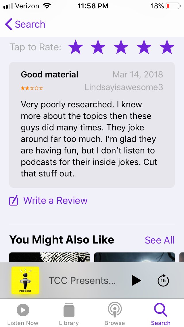 _StillUnsolved_'s tweet image. We got our first review! Thanks so much for you feedback!

We joke! We kid!