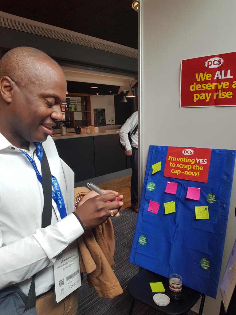 Conrad Gayle telling us why he's voting Yes in the pay ballot #PCSVoteYes #CivilServiceLive <a href="/pcs_union/">PCS Union (pcs.org.uk)</a>