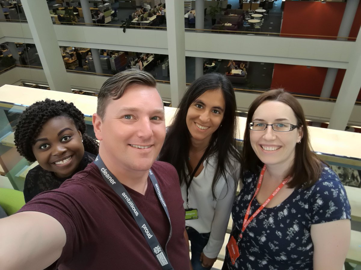 GrowingNottm's tweet photo. We're starting the day with smiles again ❤️💙❤️💙 having our #Grads4Nottm interns here at Loxley House @MyNottingham https://t.co/pW99UtkRWj