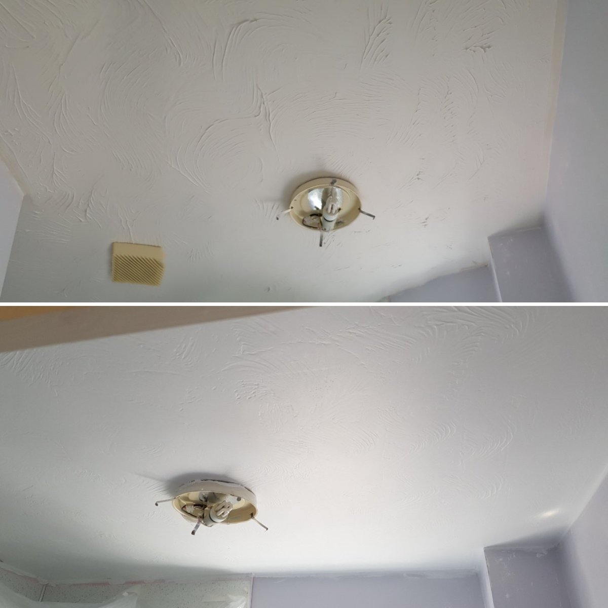 Jenthedecorator's tweet photo. Before and after using the @Valspar_Paint #Bathroompaint for the first time.
Two coats and covers nicely, not a great deal of shine to it which is good.
if say not bad actually!
@TRADE_decorator
@womenonthetools
@Gethertrade
@TheDecoratorMag
#Decorator
#Femaledecorator https://t.co/VaX2NwWdSY