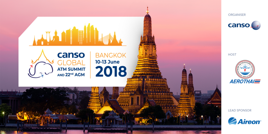 CANSOevents's tweet photo. #CANSOSummitandAGM18 has officially concluded. Thank you to all who participated and to our host @AEROTHAI_NEWS and lead sponsor @AireonLLC for your hospitality and support https://t.co/81ZUfyv5cB #CANSO https://t.co/qbBD80fEcQ