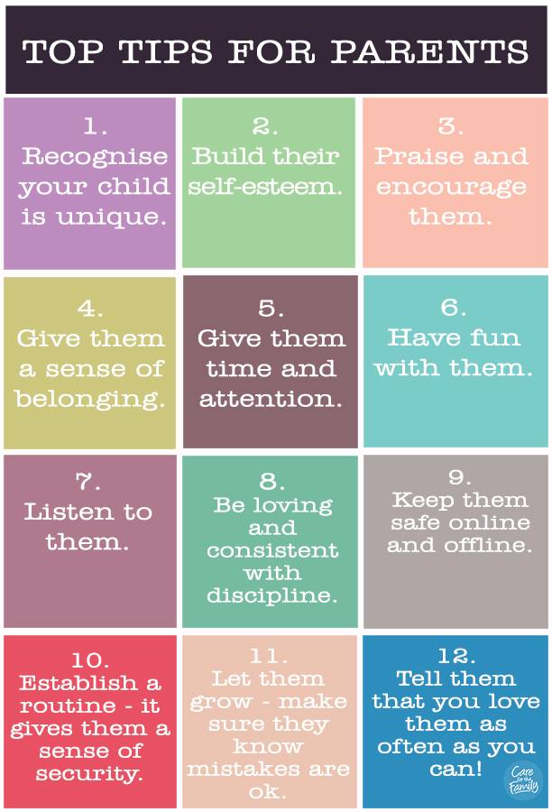 Some useful tips from Care For The Family