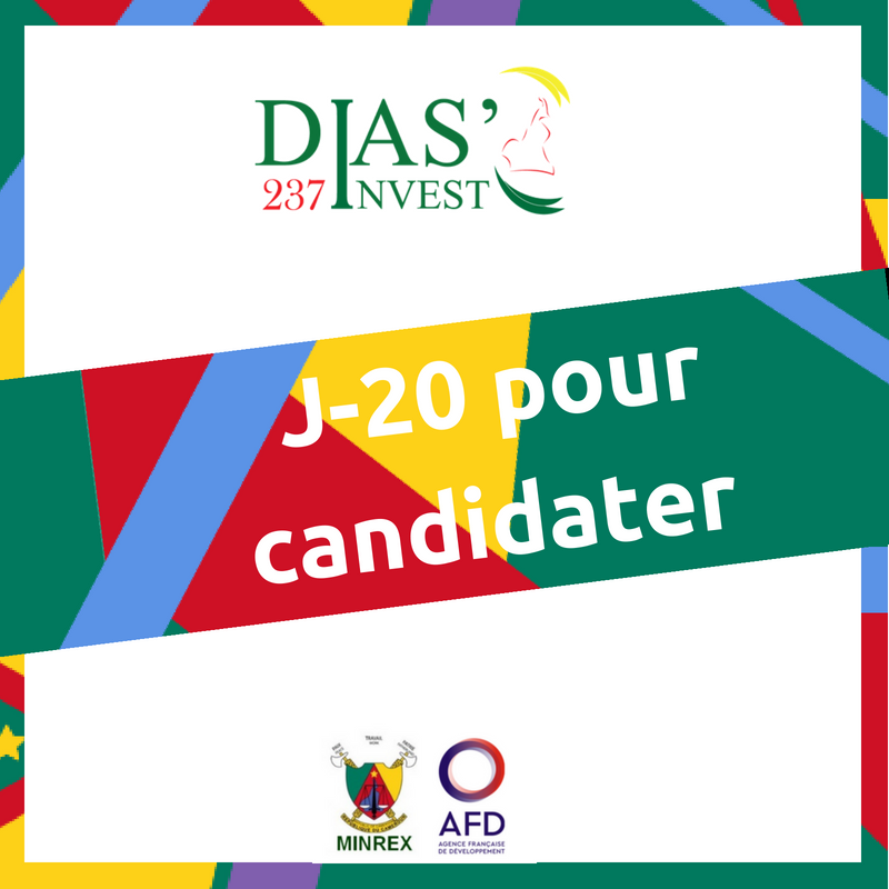 DiasInvest237's tweet photo. Entrepreneuses, entrepreneurs, plus que 20 jours pour candidater au Dispositifs du MINREX financé par l'AFD pour la #diaspora #camerounaise qui entreprend! #DiasInvest
Pour candidater: https://t.co/QNZJjR3Evn https://t.co/A6VhjGcZ6t