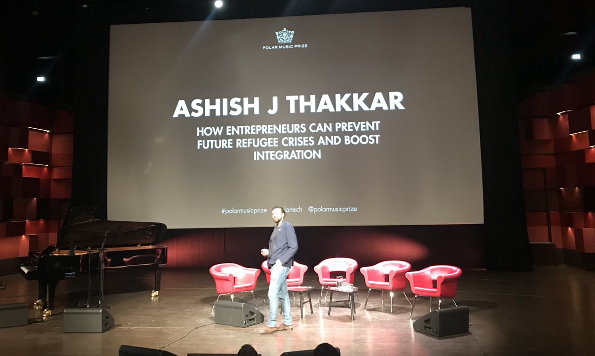 SE_Forum's tweet photo. Inspiration by #entrepreneur @AshishJThakkar this morning, highlighting how by doing good, you will do well and that we shouldn’t be overwhelmed by the 17 #SDGs - seeing how they’re interconnected and seeing them as one will help us achieve them! #PolarTech #PolarMusicPrize https://t.co/e96Emb8ync
