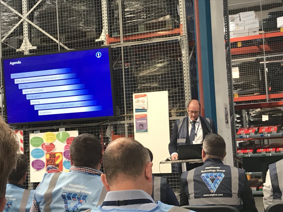 shdlogistics's tweet image. @KNLogistics’ Head of Innovation with U.K. division Mike Vernon on stage #wtglive. “We go cannot on with manual warehouse”, emphasising there isn’t a great way to lure talent to join in those kinds of operations #techistheway #logistics #warehouse #supplychain