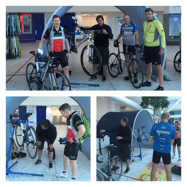 Many thanks to <a href="/Nick1Sims/">Nick Sims</a> this morning's #DrBike at our latest #CycleSurgery promoting #cycletowork @AirportCityUK <a href="/manairport/">Manchester Airport</a> @OfficialTfGM #cycling