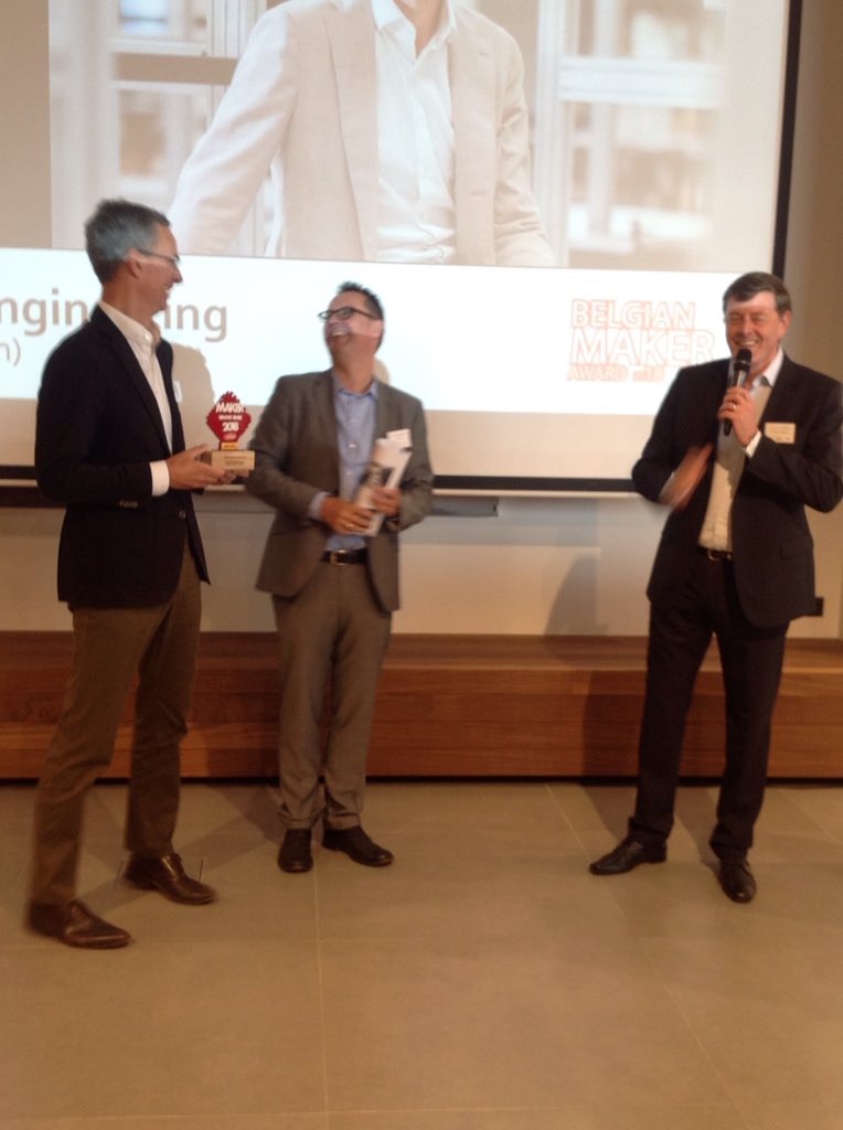 Meyvaert Glass Engineering uit Gent is Productiebedrijf van het Jaar! Het is gespecialiseerd in productie van glas in alle diktes en vormen voor exterieur en interieurinrichting. Proficiat! #belgianmakeraward