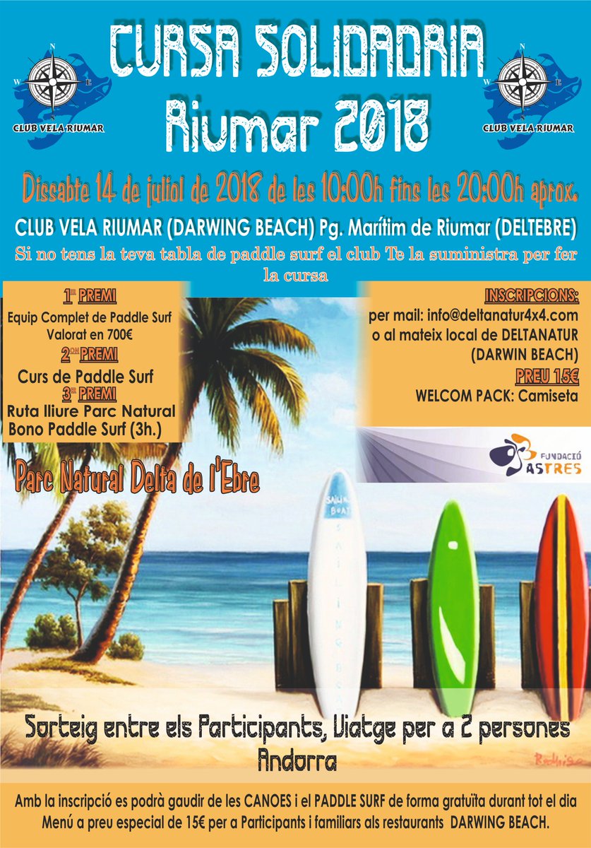 CURSA SOLIDARIA RIUMAR 2018 (DISSABTE 14 DE JULIOL)  deltanatur.deltebre.info