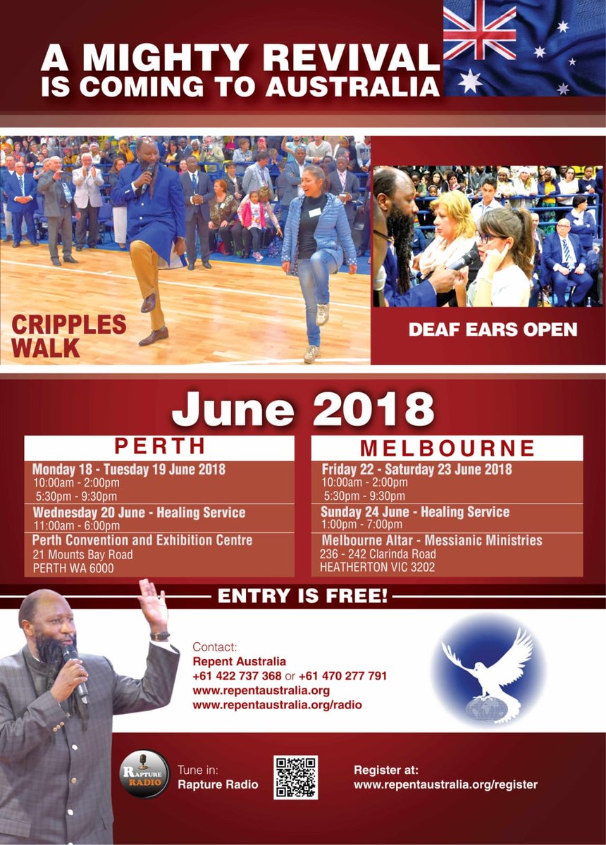 #TrumpKimSummit was big BUT NOW THE BIGGEST IS THIS #ProphetDrOwuorInAUS
 x.com/RepentAustrali…