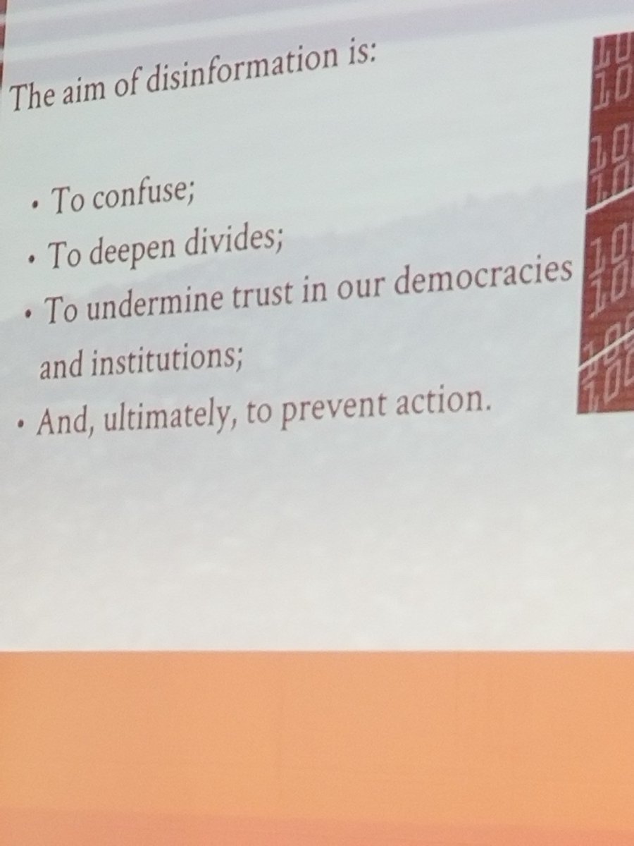 thatmarion's tweet photo. Carmen Romero of Public Diplomacy team @NATORomeroC explaining @NATO communications challenges in the face of disinformation at #amecsummit https://t.co/6Z9ITRC5JW