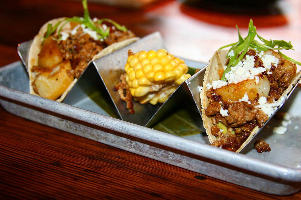 BodegaTacoBar's tweet photo. Bringing back a fan favorite. Tacos de Chorizo; Homemade smoked chorizo, potatoes, habanero, and queso fresco. https://t.co/1pKjRErpDg