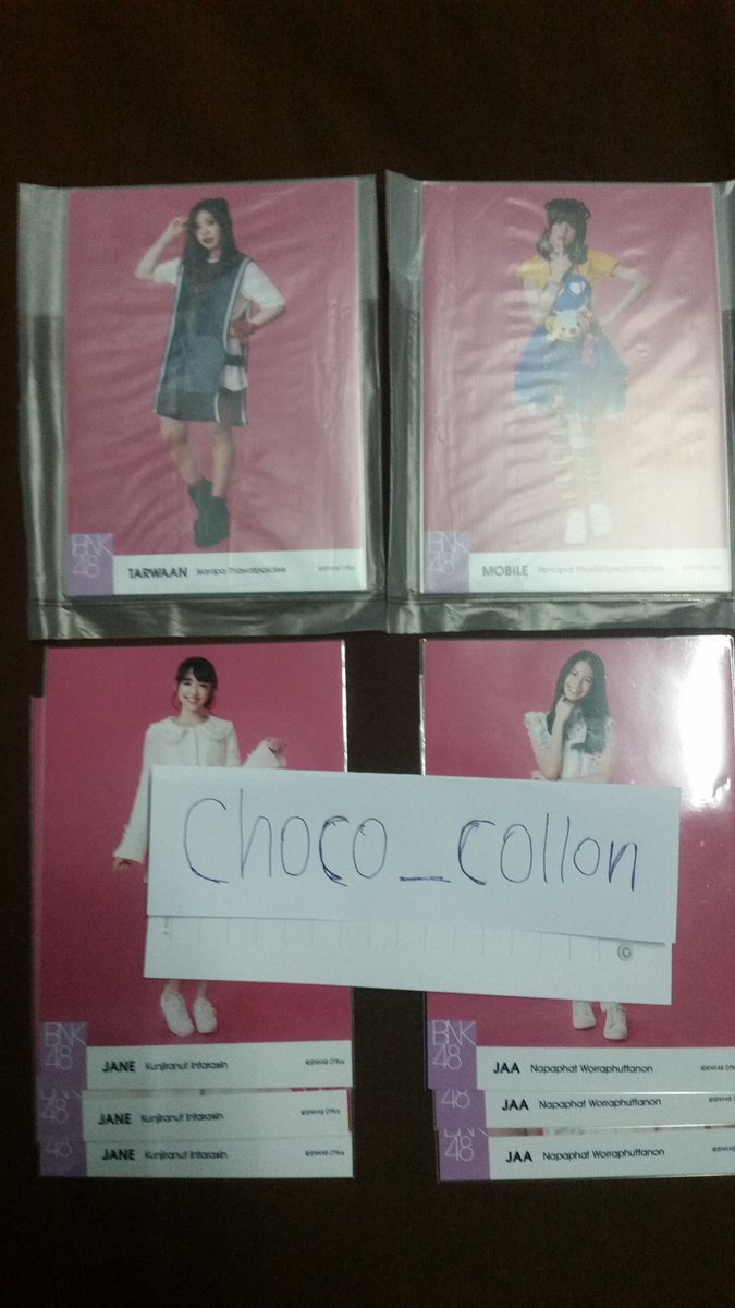 ChocoCollon48's tweet photo. **ขาย** สนใจถามได้
Comp set 9
โมบาย  700
ตาหวาน  600
จ๋า  400
เจน  300

Semi
แคนๆ f,h 300
นิ้ง f,c 150

เดี่ยว
ตาหวาน h 200
แจน c 200
แคนๆ f 150
ัซัทจัง f (2) 150
เคท h (2) 80
จิ๊บ&amp;เปี่ยม 50

พกจ KFC
เคท 250

**ไม่รับวอลเลท**
ส่ง ลทบ+30 EMS+50
#bnk48market #ตลาดนัดbnk48 https://t.co/5uElANKd1p