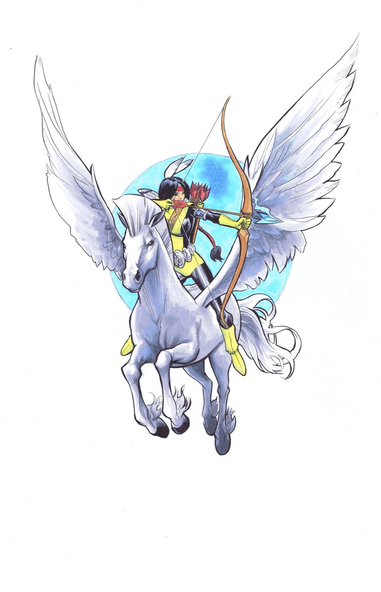 Dani Moonstar commission.  I'll be at SpaceCon in Ft. Myers this weekend!

#SpaceCon #comicart #originalart #marvel