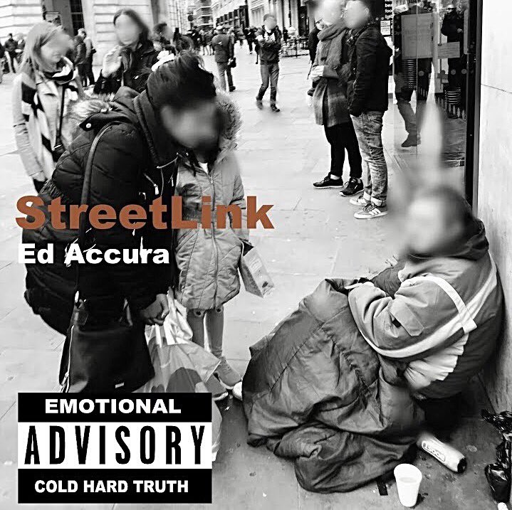 ed_accura's tweet photo. @IdiotsWithJuice @itsNewAgeHippy This new homeless charity single StreetLink highlights the great service &amp; App enabling the public to connect rough sleepers to local authorities 

❤️🎧https://t.co/NH6qmtp8XN
 
If even one person as a result recognises this service &amp; saves a life, it would have been worth it. https://t.co/m6I8qdVq4l