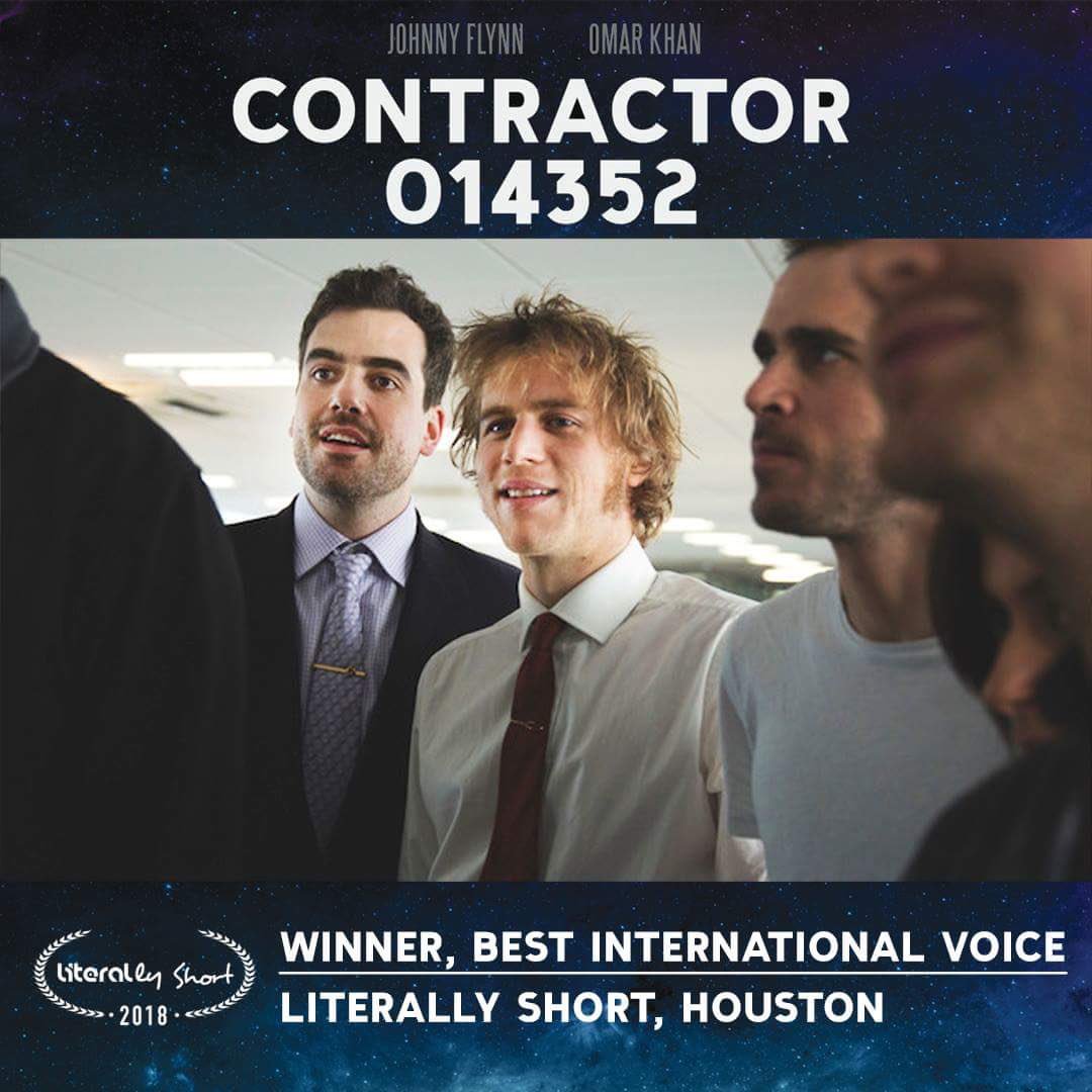 ContractorFilm's tweet image. Honoured to announce that Contractor 014352 has won Literally Short’s Award for Best International Voice! 

Thank you @LiterallyShortF @LorisSimonSalum and all cast, crew and supporters for continued help and encouragement.