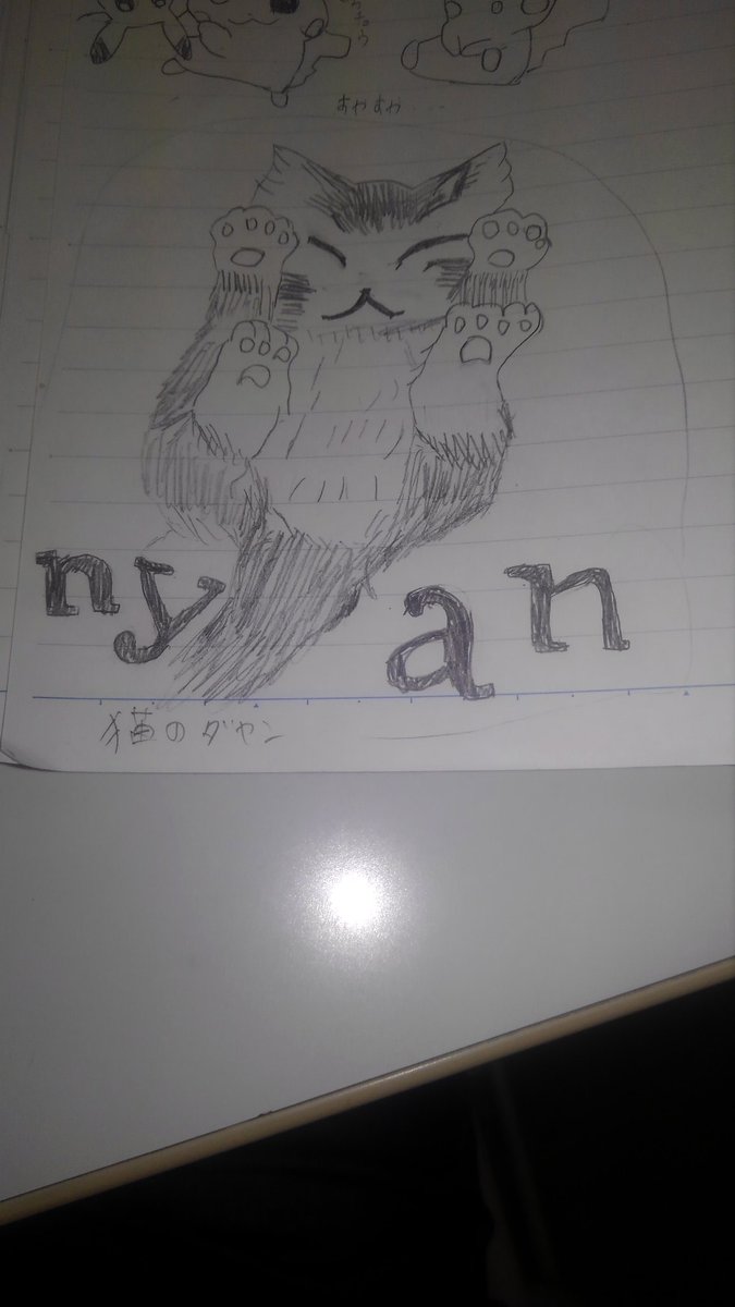 かおり 猫好き 猫のダヤンの落書きです 見納めください ダヤン イラスト ねこ かわいい