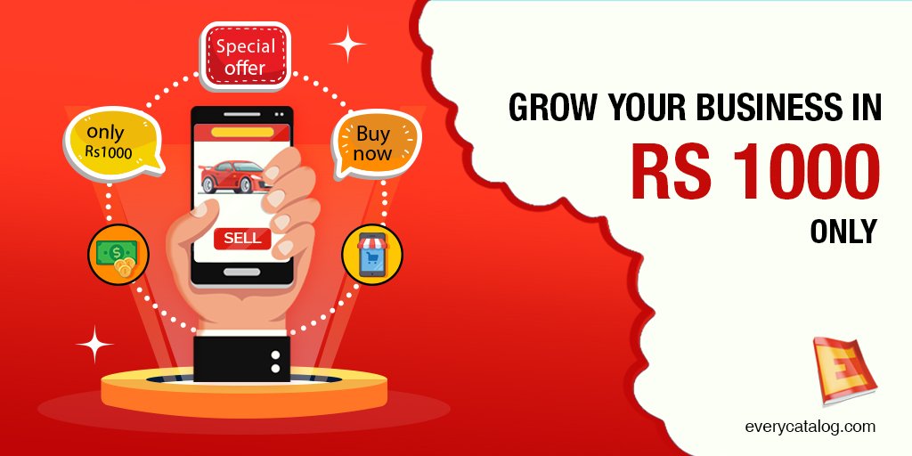 EveryCatalog's tweet photo. Want to start your Business by spending minimal budget??
@EveryCatalog is here for you!
Get your Personalized Mobile App ready in Rs. 1000 only and start growing your business.
Visit: https://t.co/0KZqkZhZ0e
#EveryCatalog #growyourbusiness https://t.co/kodyFCaoeU