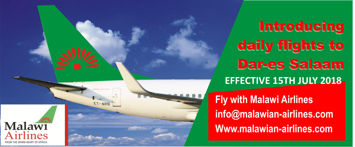 MalawiAirlines's tweet photo. Introducing daily flights to #Dar es Salaam 
#flyMalawiAirlines
#FromTheWarmHeartofAfrica
https://t.co/2cLXHMzprD https://t.co/j4swJDJadQ