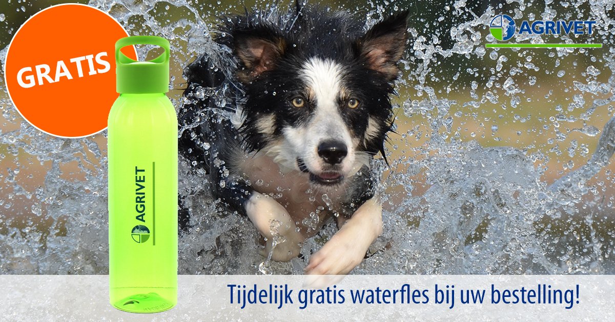 spangroothandel's tweet photo. Vanaf vandaag ontvangt u gratis een Agrivet drinkfles bij uw bestelling! Zo lang de voorraad strekt, op = op #agrivet #drinkfles https://t.co/H9Z3iSu6WC https://t.co/E9w2pP6G54