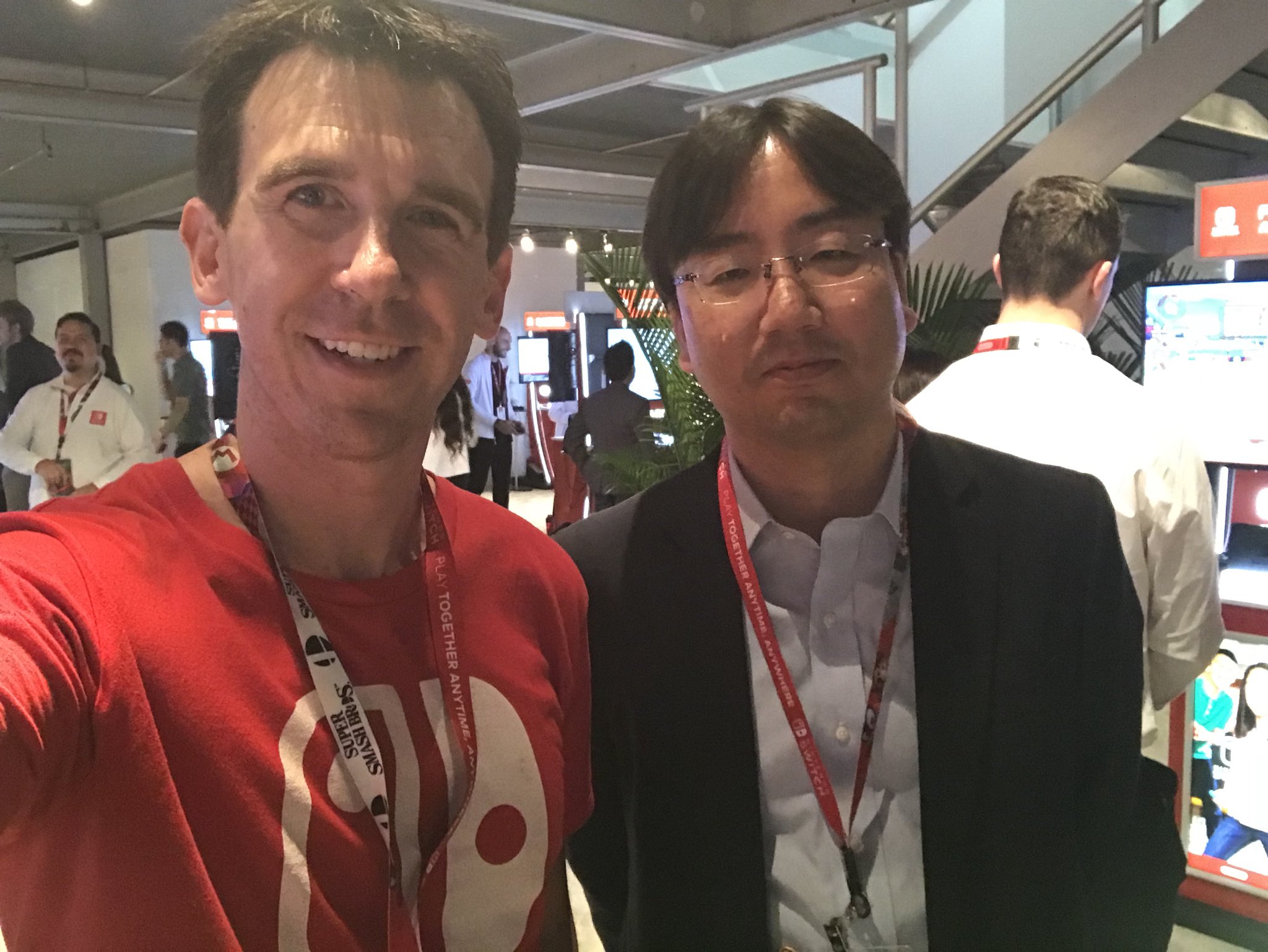 Nintendo of Japan President, Shuntaro Furukawa, with Paul Gale Network at E3 2018