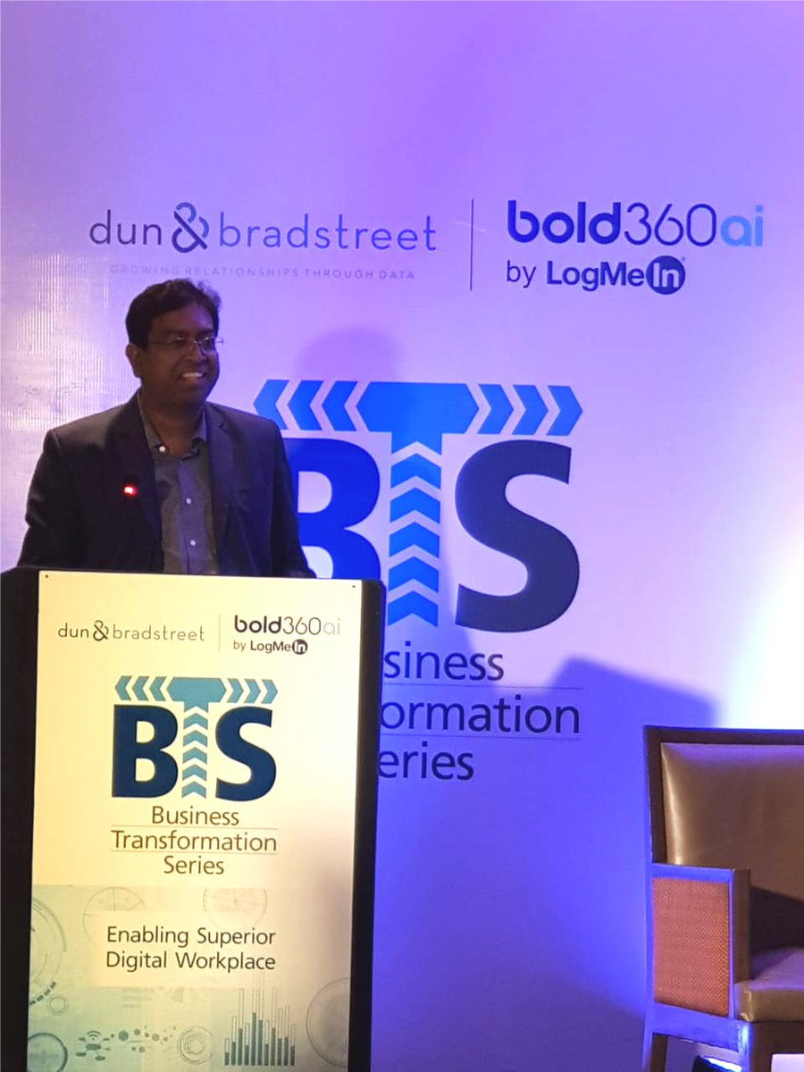 DNB_India's tweet photo. How do you connect people? Map - dawn to dusk, #analyse - #employees to #employers, finally connect to communities - Mr. Sujitesh Das, Vice President &amp; Head - Strategic HR, Microland Ltd.
#BTSWithDNB @sabanicky @riothere @Logmein @MicrolandLtd https://t.co/nF1Ig9iYxb