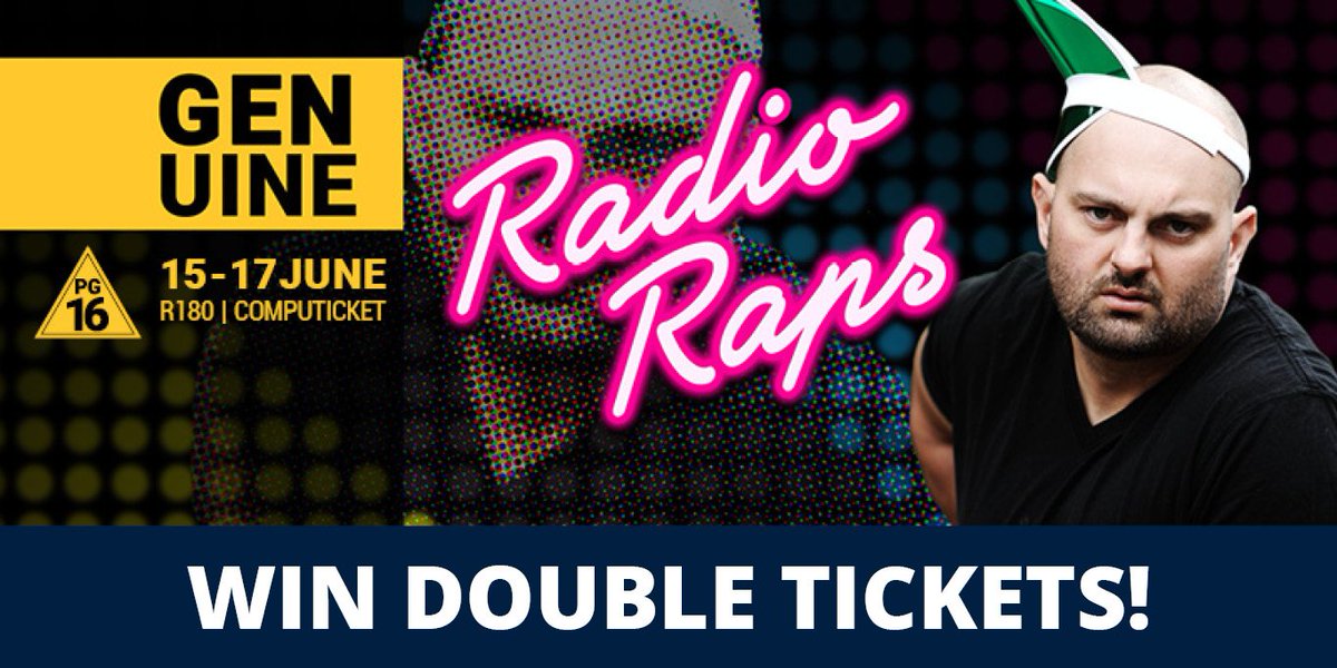 It's #WinItWednesday <a href="/RadioRaps/">Radioraps (Rikus de Beer)</a> Fans!
Stand a chance to win double tickets to <a href="/RadioRaps/">Radioraps (Rikus de Beer)</a> 16 June 2018.
RT this tweet to enter.  
#Competition #RadioRaps #ThePalaceofDreams