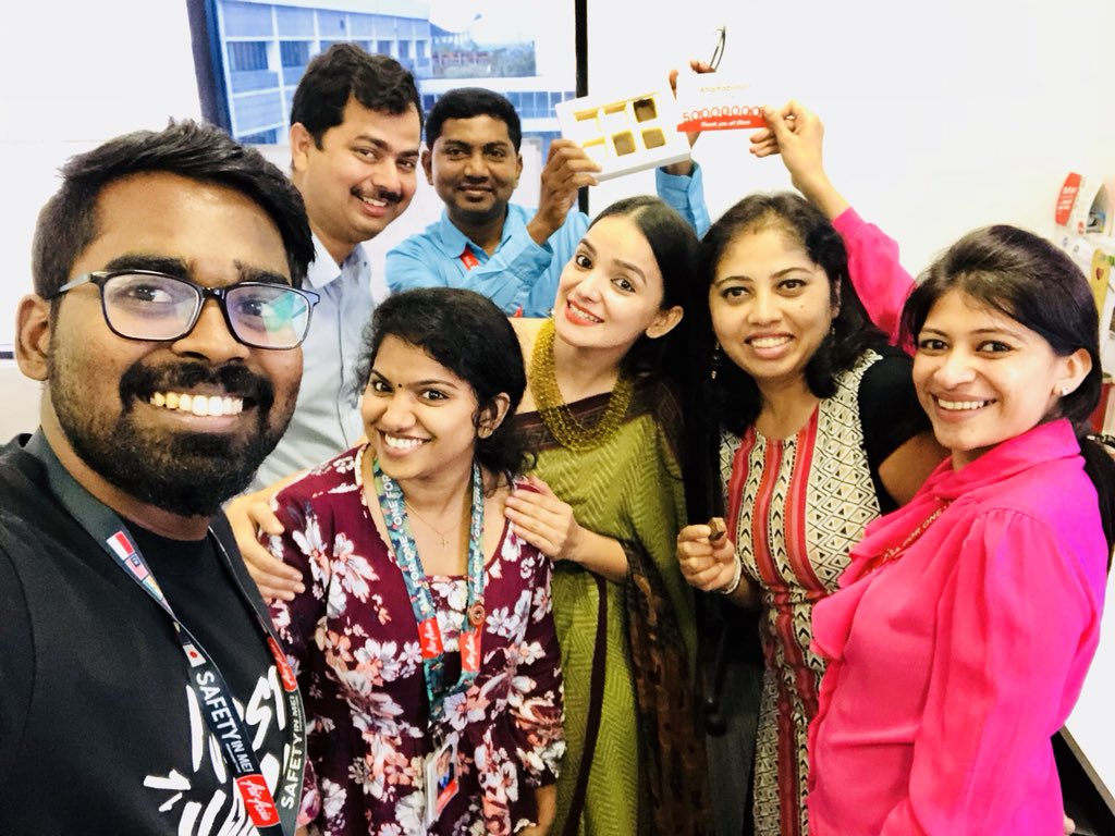 chand_shanu's tweet photo. #Together #Everyone #Achieves #More #TEAM @AirAsia #India
#celebrating4Years #Birthday ๐#Mykit
#Smallthingsbigjoy https://t.co/bcxz5S0xyD