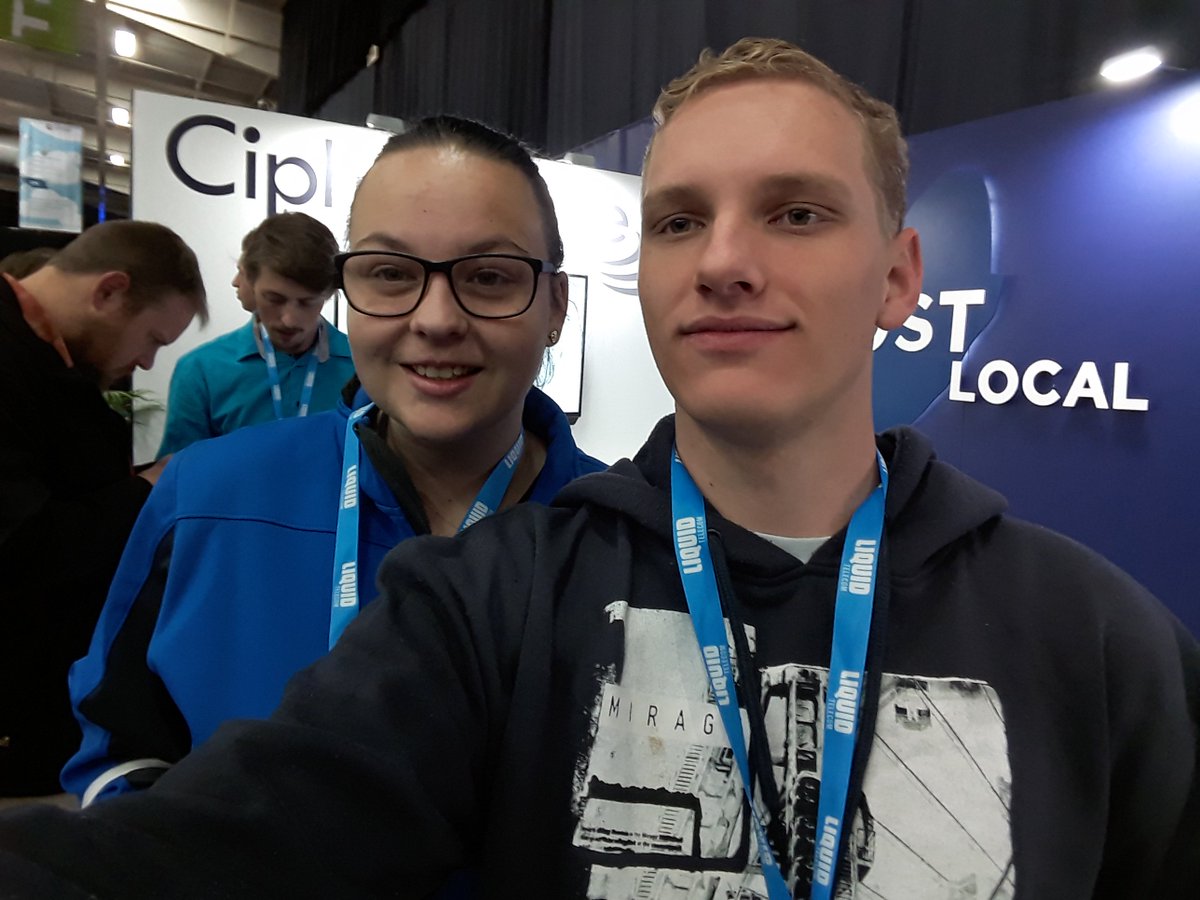 afitnessgeek's tweet image. The @CipherWave stand at #Cloud2018 is looking good! #CloudConference2018 #HostLocal