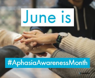 June is National Aphasia Awareness Month. Aphasia is a communication disorder that affects a person's ability to process and use language.

This little-known condition affects 34% of stroke survivors.

#AphasiaAwarenessMonth, #Aphasia, and #ShareYourVoice <a href="/NeuroRehabGroup/">Neuro Rehab Group</a>