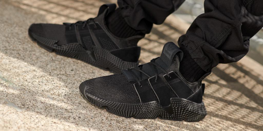 adidas prophere triple black on feet