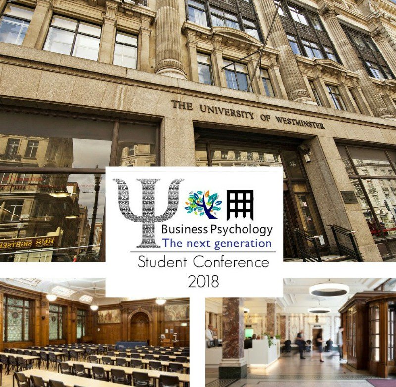 Set in elegant Edwardian rooms <a href="/UniWestminster/">University of Westminster</a>, <a href="/UoWPsych/">Psychology Uni of Westminster</a>. Fab location, great facilities, standing on one of London's most attractive shopping streets. #studentconf2018 relaxed day of learning, networking. Tkts only £45! Celebrate new Gen of #BizPsychs ow.ly/8XK930kqttp