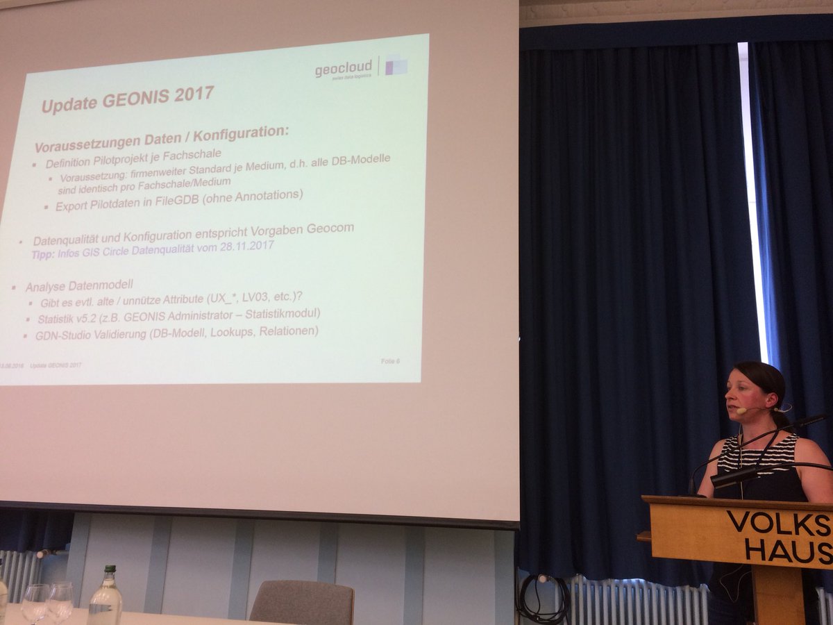 MikeSchudel's tweet photo. Nun geht das Update #GEONIS2017 von #geocloud mit Andrea Doberstein weiter!
Tips und Tricks von der grössten #privatcloud im #gis Bereich! Version 5.2 oder 5.3 zu 5.4 Migration ohne #RoteFarbe zum besten Resultat! #medium #geonis #datenbank #standard https://t.co/ybVTwk0se2