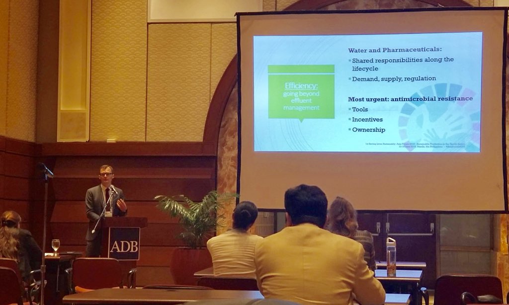 “Water efficiency should be shared responsibilities along the lifecycle” - Mr. Nicolai Schaaf, Stockholm International Water Institute

#AsiaForum2018 
#SDG3 #GlobalGoals