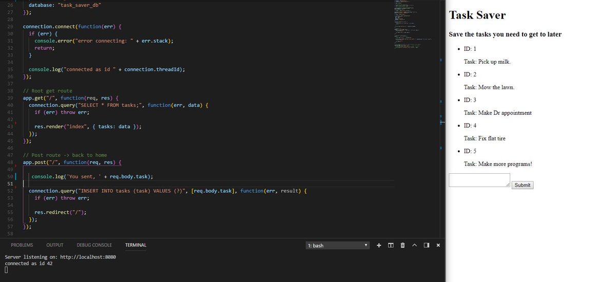 mrryandiaz's tweet image. #100DaysOfcode Day 35. Worked with @handlebarsjs to make a Task app. Really starting to see how everything fits together!
#javascript #handlebarsjs #nodejs #expressjs #webdevelopment #alwaysbecoding