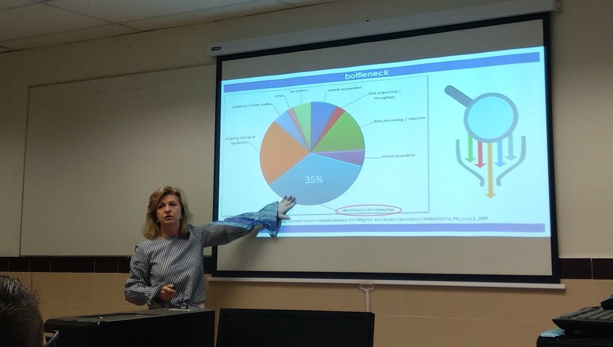 ferstolle's tweet photo. @CoralBarbasAr  starts the second session of  the workshop  about #metabolomics in #STRATIGRAD @metabolomicaceu + @imperialcollege at @FarmaciaCEU @USPCEU https://t.co/owLIDtKEEG