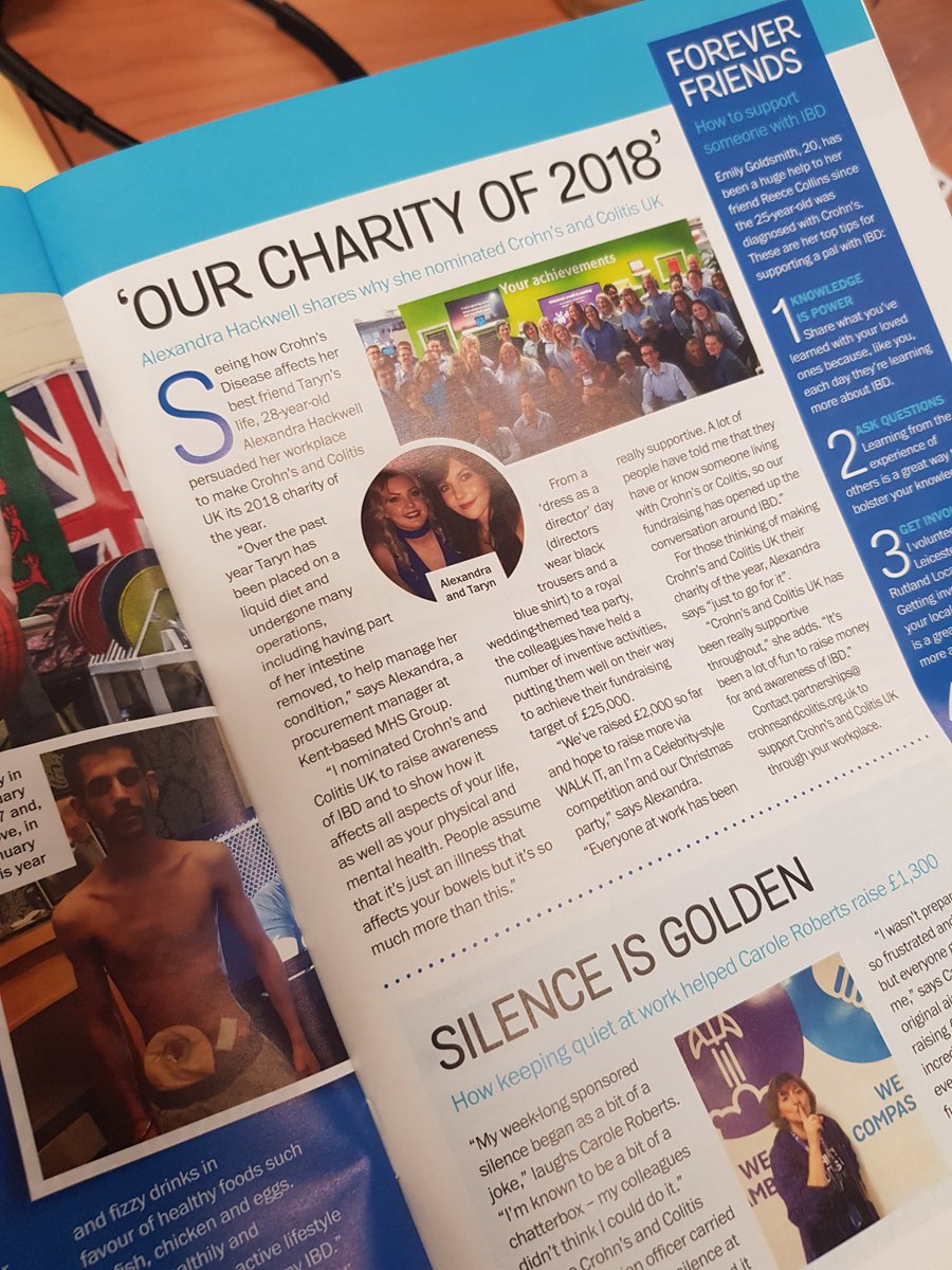 mhshomes's tweet photo. We've been featured in the latest @CrohnsColitisUK magazine, about why we chose them as our charity of the year. "The fundraising has opened up the conversation around IBD" says our charity rep, Alex. Our latest fundraiser is a #WorldCup charity sweepstake ⚽️ *SB https://t.co/6IQbHqtgTQ