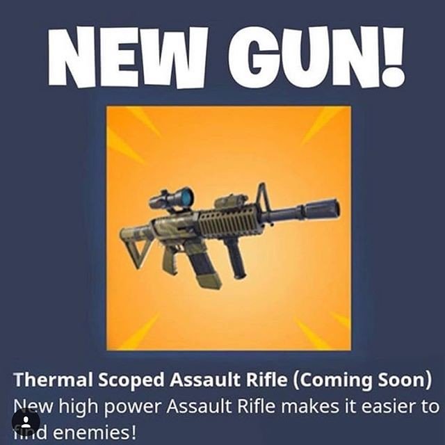 TheRealMayHaps's tweet photo. Thoughts on new gun 🤔

💯Ignore hashtags💯
#fortnite #fortnitebattleroyale #fortnitegame#fortnitecommunity #fortnitememes#fortnitebr https://t.co/vHChKaGete