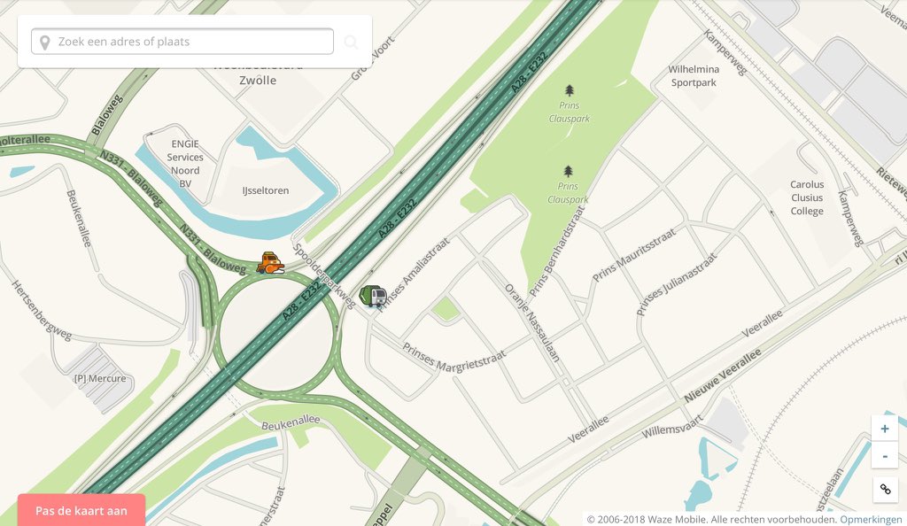 Zie je vandaag de sneeuwschuiver en/of de vuilniswagen in app van #Waze? Het is het convoy van de #platoontest waarmee Advanced Driver Assistance Systems worden getest. Ze zijn nu bij #Zwolle. Meer weten? goo.gl/khhNCg