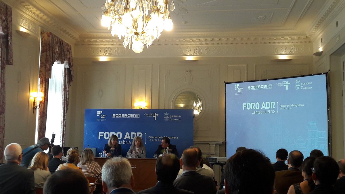 CarmenSillero's tweet photo. #ForoADR 2018 en el Palacio de Magdalena en #Cantabria. Papel central de las ADR españolas en la competitividad territorial. Financiacion, innovacion, Alianzas internacionales para el posicionamiento de nuestras empresas #eurada #IDEAjunta #cner #sodercan https://t.co/IMSo1jkHhy