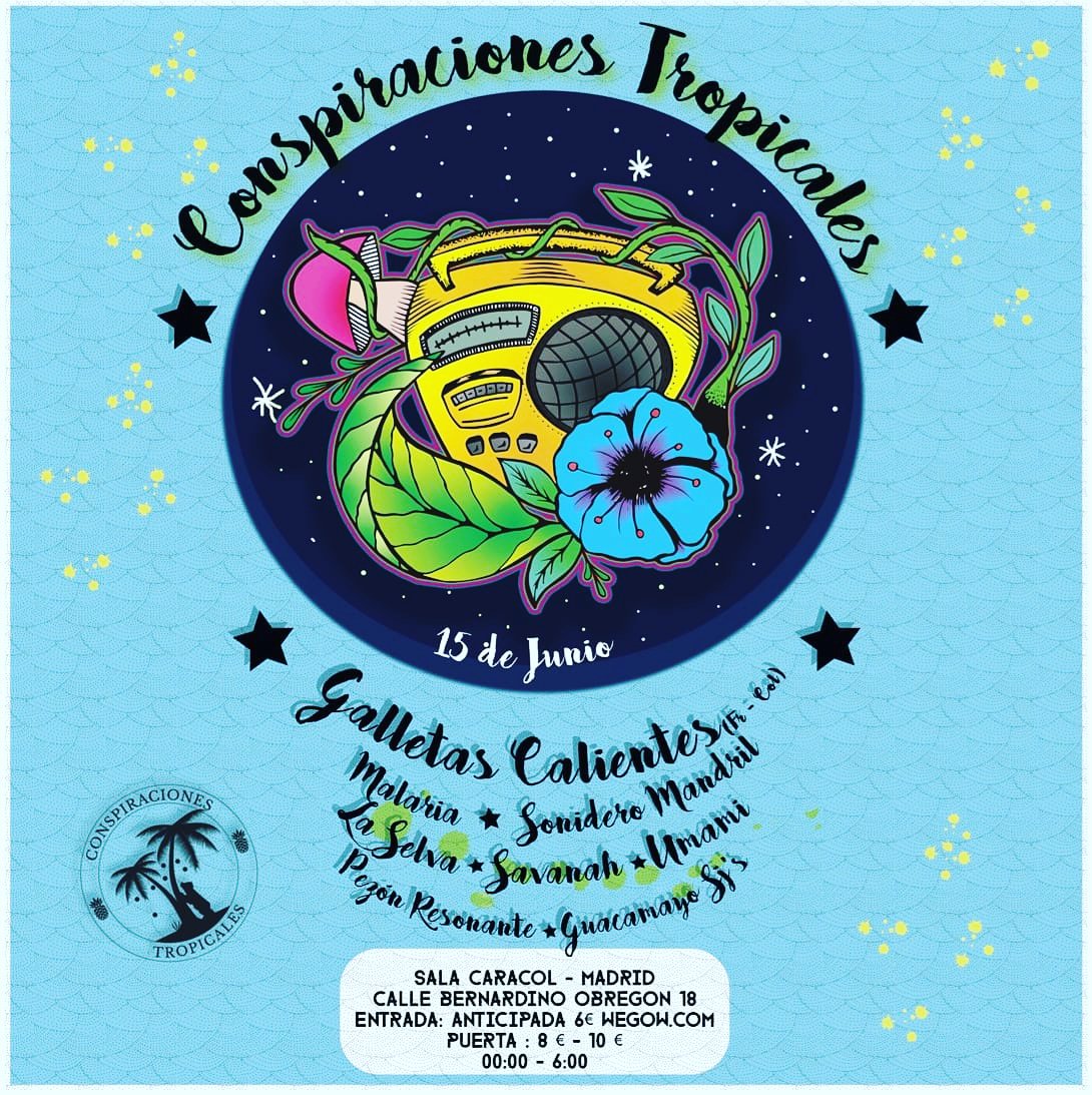 ctmadrid's tweet photo. Este viernes al terminar la programación de @M21madrid celebramos que llega el calorcito con una fiesta con todo el crew de Conspiraciones Tropicales FM en la @salacaracol!! Entradas en @wegowES... Ahí nos vemos!! https://t.co/wA3gSMDA6F