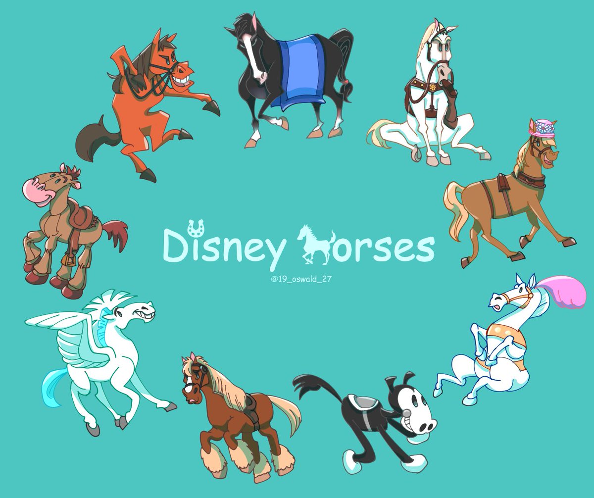 うっべ V Twitter ディズニーアニメのお馬さん好きです 特にカーン デザインが楽しいキャラを集めました
