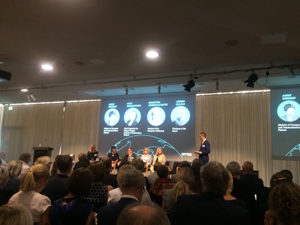 TainaHaapamaki's tweet photo. To tackle climate change, we need to build a path that is logical even in a different political environment [after the elections] #ClimateSummit https://t.co/3l0bhG5YdB