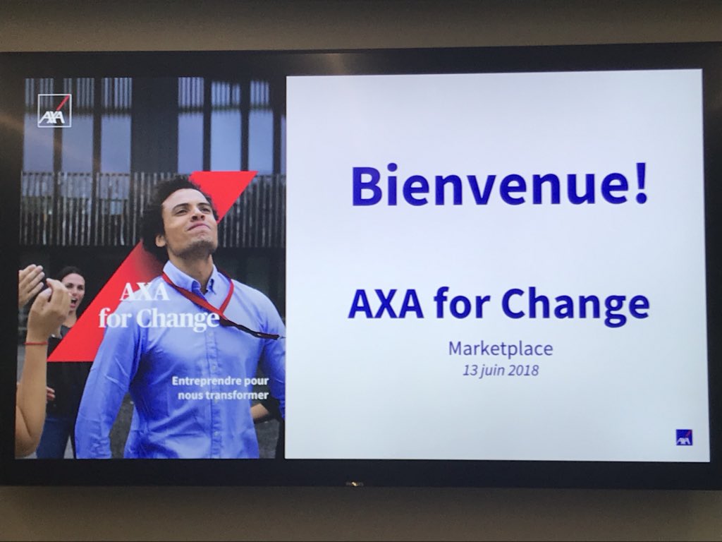 Dernière ligne droite pour nos participants #axaforchange avant les pitch des projets devant le comex ce soir. Au menu de la journée répétition et market place. C’est partie pour une journée intense !! <a href="/CatalaChloe/">Chloé Catala</a> <a href="/DianeDeperrois/">Diane Deperrois 🎀</a> <a href="/EliseBertLeduc/">Elise Bert</a>