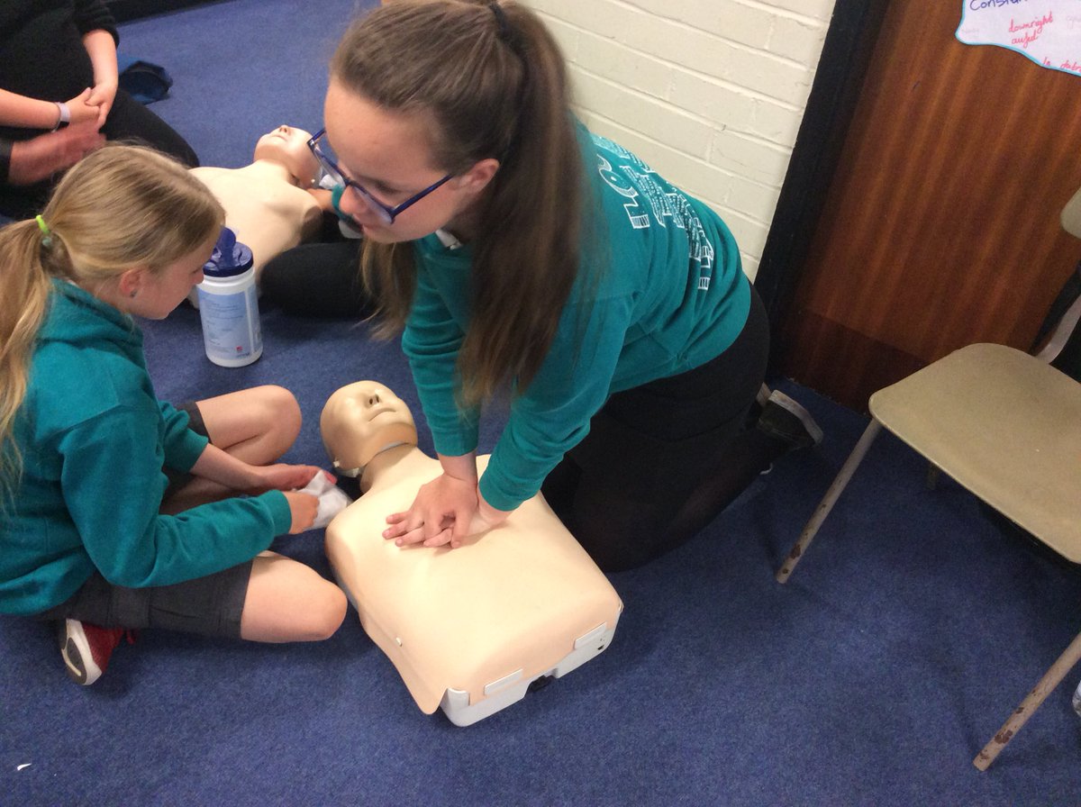 LochsidePS's tweet photo. Developing our life skills using DRS ABC. Thank you to the volunteers from Glaxo who helped the children with their heartstart training yesterday afternoon. #P7K https://t.co/QLGWXlG0FK
