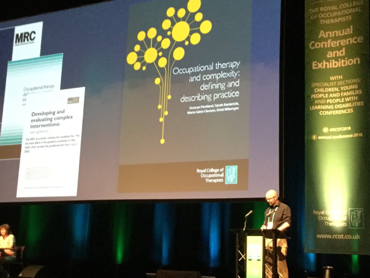 elaineahpmh's tweet photo. #RCOT2018 just listening &amp; reflecting &amp; enjoying the first session by @DuncsOT from @QMUniversity @SKantartzis https://t.co/mZNuv4jniy